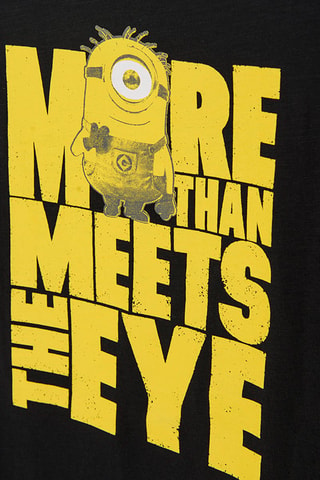 T-shirt Stuart Les Minions - Noir