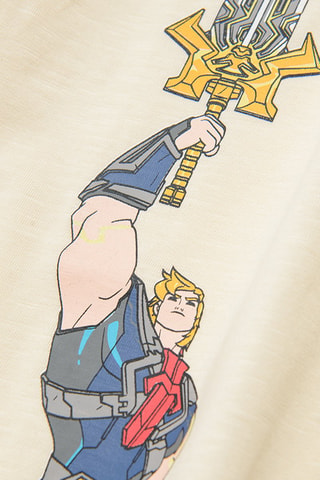 T-shirt He-Man He-Man and the Masters of the Universe - Ecrù