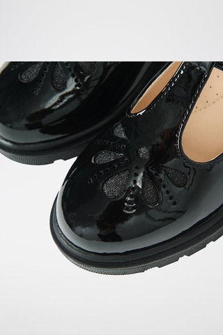 Scarpe baby in vernice in vernice - Nero