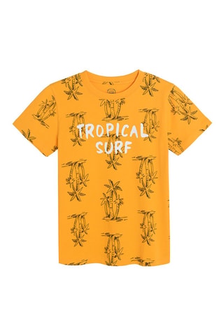 T-shirt Orange et noir