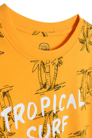 T-shirt Orange et noir
