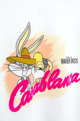 T-shirt Bugs Bunny et Lola Looney Tunes - Blanc