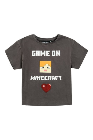 T-shirt Minecraft Anthracite chiné