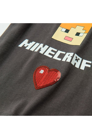 T-shirt Minecraft Anthracite chiné