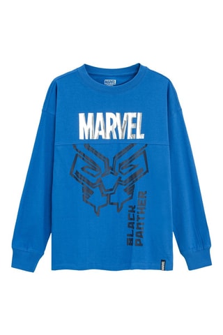 T-shirt Black Panther Avengers Marvel - Bleu clair