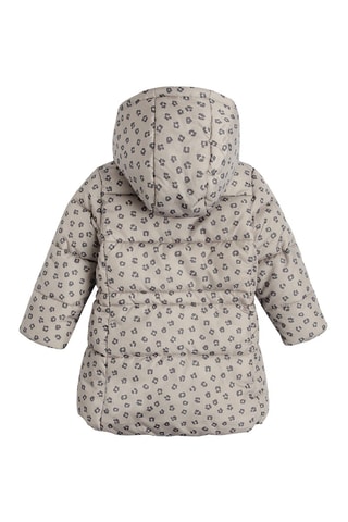 Doudoune à capuche - Beige et anthracite