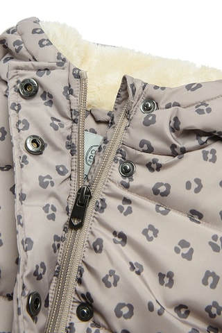 Doudoune à capuche - Beige et anthracite