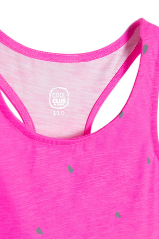 Canotta tie and dye - Fucsia e giallo
