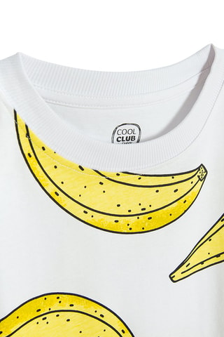 T-shirt Blanc et jaune