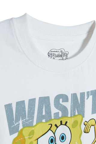 T-shirt Spongebob - Bianco