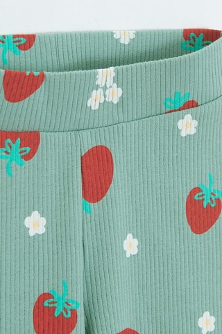 2 pantalons - Rose et vert d’eau