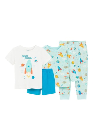 2 pyjamas - Bleu clair et blanc
