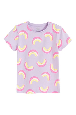 3 t-shirts - Violet et jaune