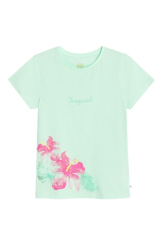 3 t-shirts - Turquoise et blanc