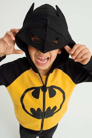 Sweat à capuche Batman La Ligue des Justiciers DC Comics - Noir et jaune