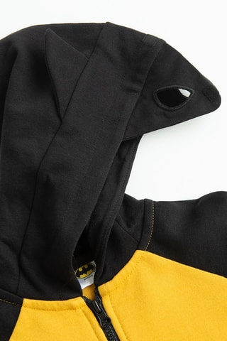 Sweat à capuche Batman La Ligue des Justiciers DC Comics - Noir et jaune