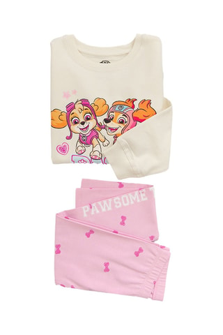 T-shirt et legging Liberty et Stella Pat’ Patrouille -  Ecru et rose