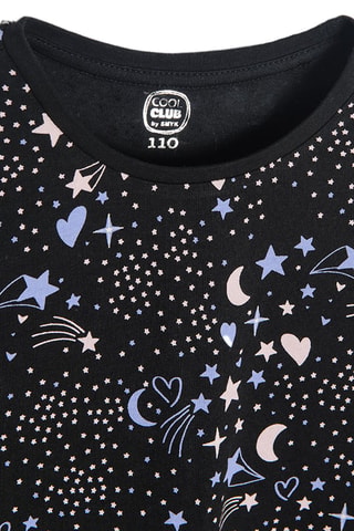 Robe - Noir et rose clair