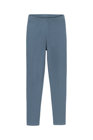 2 leggings - Bleu-gris et indigo
