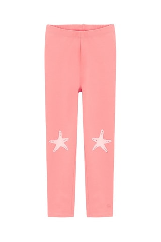 3 leggings - Rose et bleu cobalt