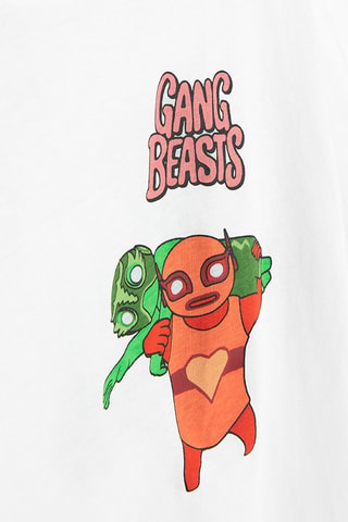 T-shirt Gang Beasts - Bianco