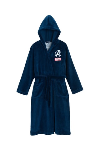 Peignoir à capuche Avengers Marvel - Bleu marine