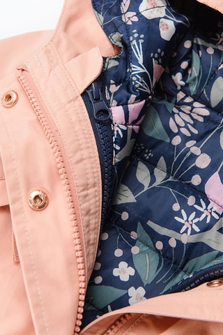 Parka 2-en-1 - Rose poudré et bleu marine