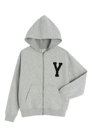 Sweat à capuche - Gris chiné