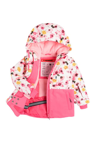 Veste de ski Fuchsia et jaune