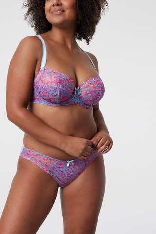 Reggiseno con ferretti Luccia Swing - Azzurro e fucsia