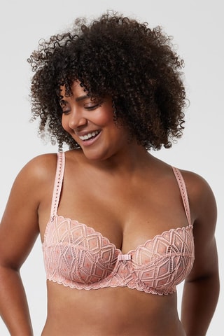Reggiseno con ferretti Amelia - Rosa