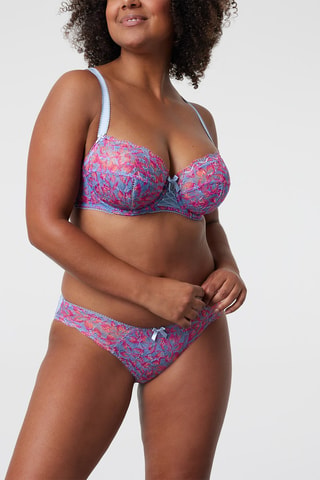 Slip Luccia Swing - Azzurro e fucsia