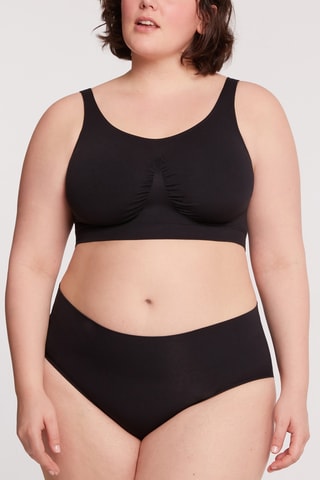 Slip a vita alta Marbella - Nero