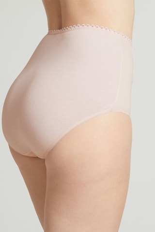 Slip a vita alta Best Coton - Beige