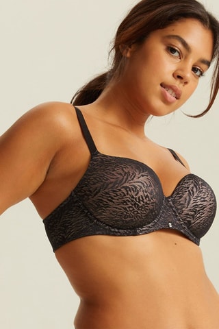 Reggiseno con ferretti Just Me - Nero