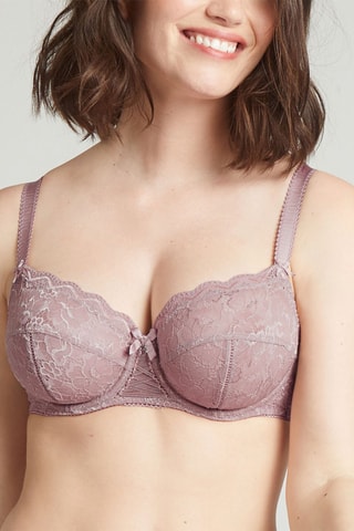 Reggiseno con ferretti Luccia - Beige e bianco