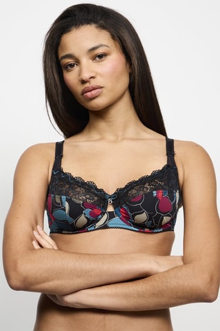 Reggiseno con ferretti Luccia Twist - Nero