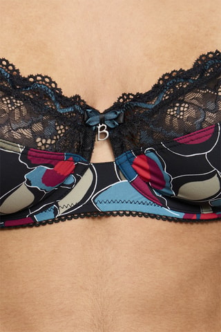Reggiseno con ferretti Luccia Twist - Nero