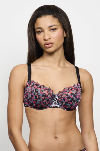 Reggiseno con ferretti Luccia Swing - Nero e rosso