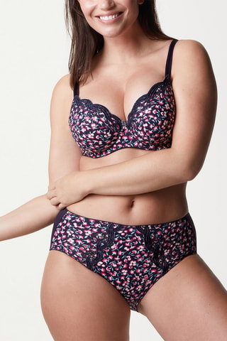Reggiseno con ferretti Emily Coton - Navy