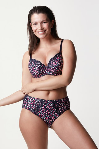Reggiseno con ferretti Emily Coton - Navy