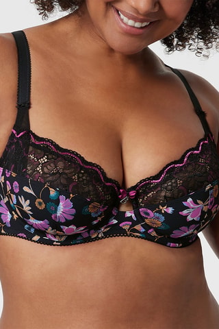 Reggiseno con ferretti Luccia Twist - Nero