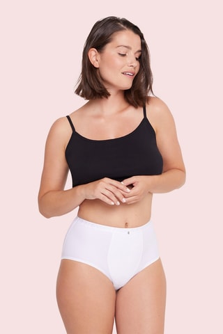 Slip a vita alta Just micro - Bianco
