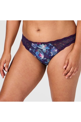 Slip Luccia Twist - Blu e viola