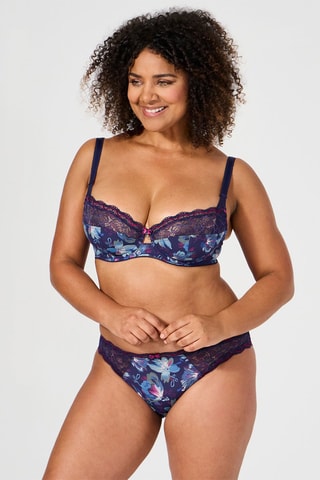 Slip Luccia Twist - Blu e viola
