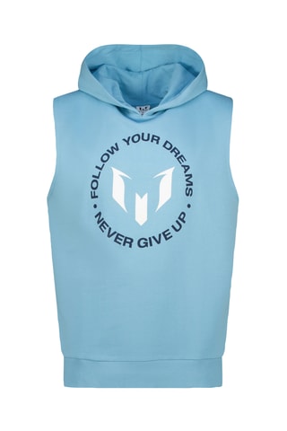 Gilet con cappuccio - Azzurro