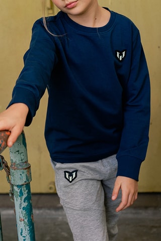 Felpa con cappuccio - Navy