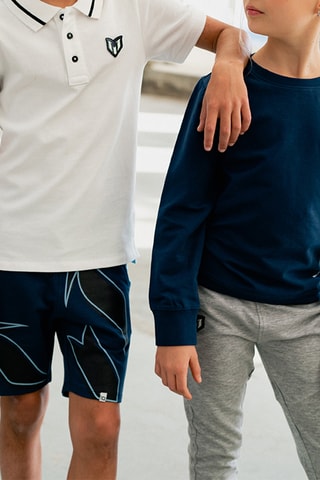Felpa con cappuccio - Navy