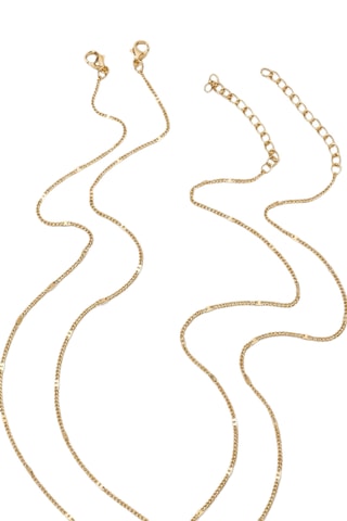 Collier - Doré à l'or jaune et zircons