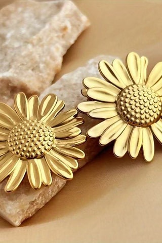 Puces - Plaqué or jaune